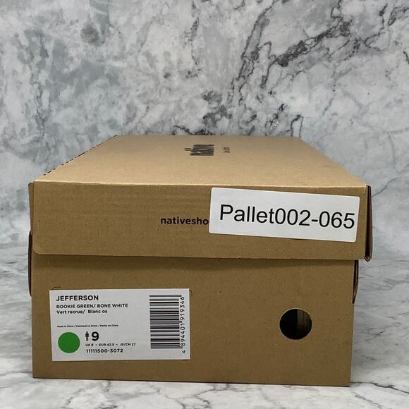 Native Shoes Mens 9 Rookie Green Jefferson Slip On Sneaker Perforated P2-65 - Picture 9 of 9